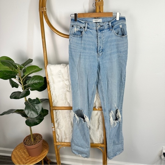 Abercrombie & Fitch Denim - Abercrombie and Fitch The 90s Straight Ultra High Rise sz 6 Long
